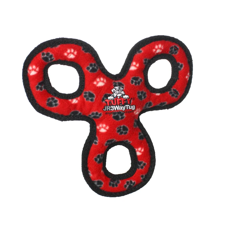 Tuffy Jr 3 WayTug - Red Paw